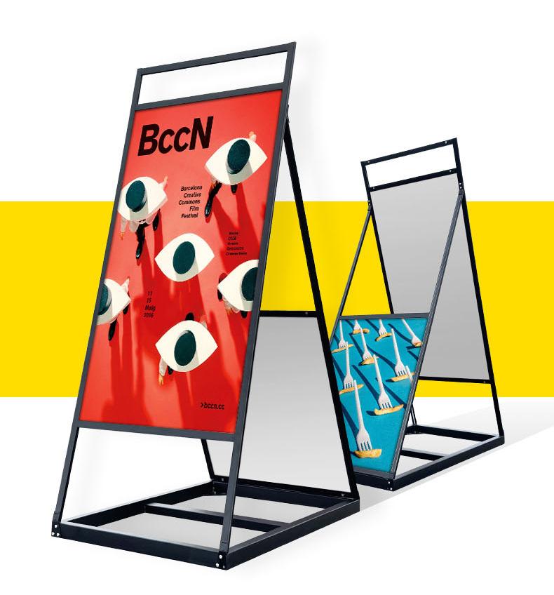 A-frame Double-side Poster Stand